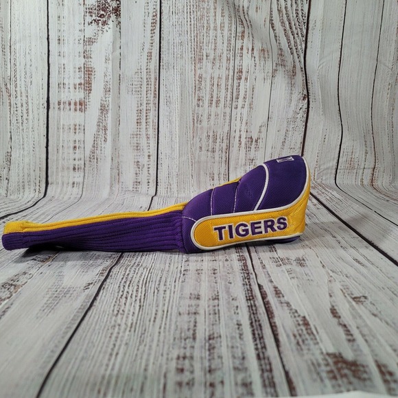 Clemson Tigers "X" Golf Club Purple Yellow Cover - Picture 4 of 5